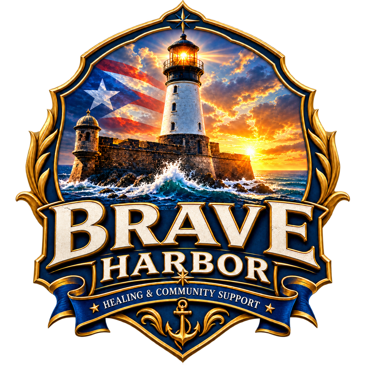 Brave Harbor Healing & Community Support logo