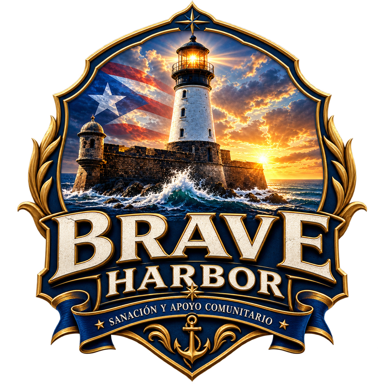 Logotipo de Brave Harbor Healing & Community Support