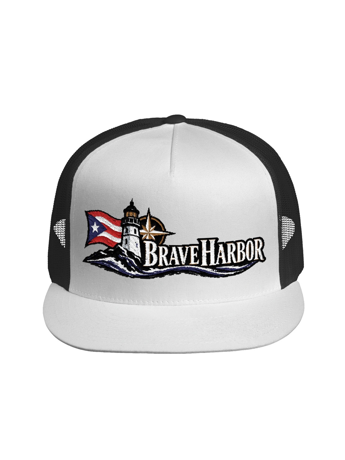 Brave Harbor Lighthouse Trucker Cap