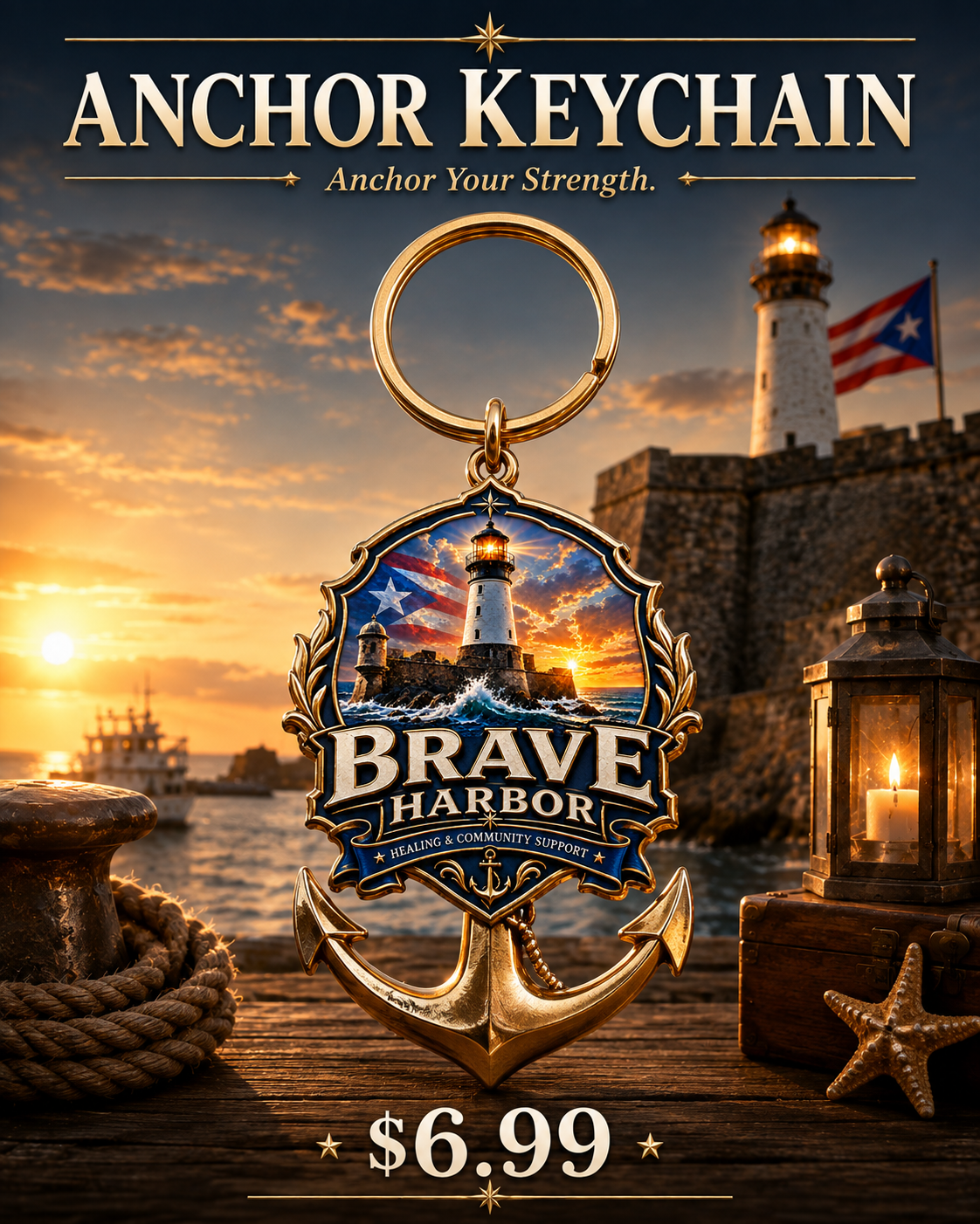 Anchor Keychain product image